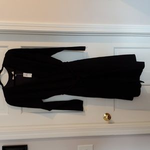 LOFT Plus Black Wrap Dress Size 18 NWT